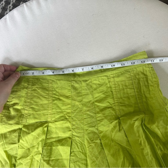 Miss Nicky Everyday Flared Pant in Lime Green Wide-Leg High Rise M - Picture 6 of 9